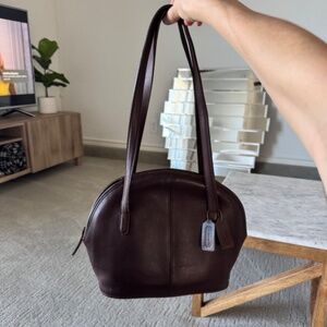 Vintage Coach Leather Shoulder Bag Purse